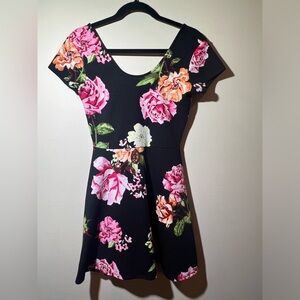 Planet Gold fit & flare mini dress‎ juniors M floral flowy summer lightweight